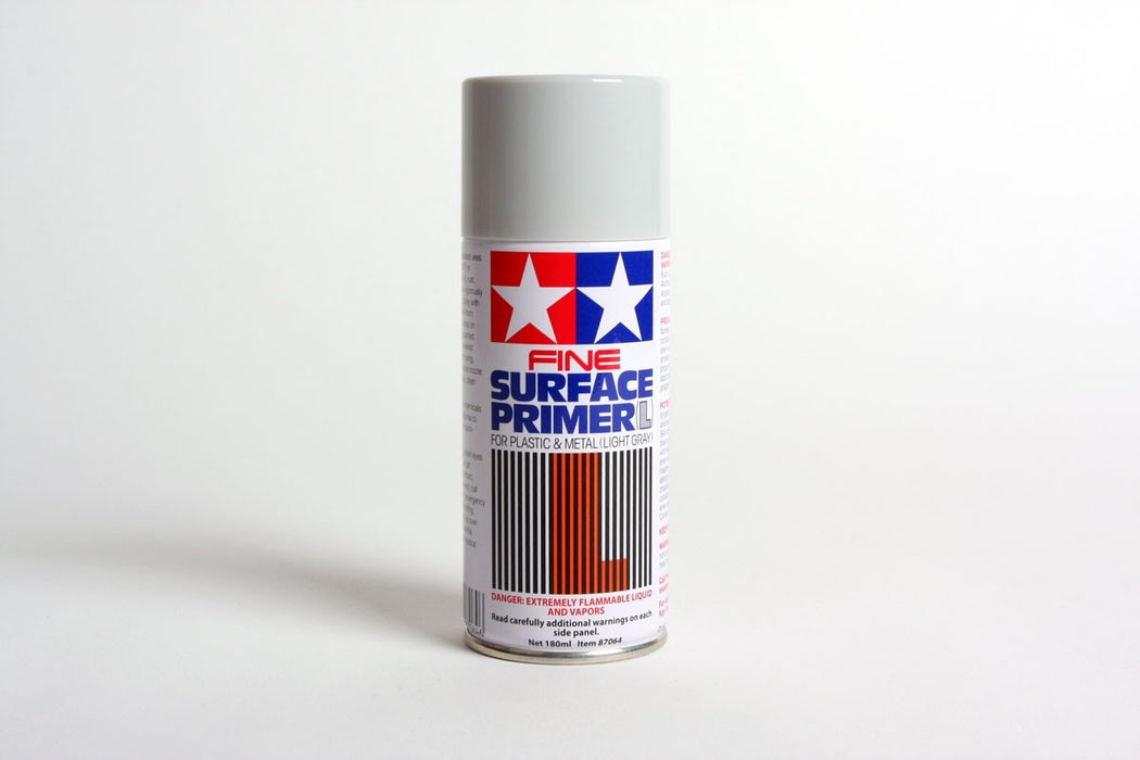 Tamiya Fine Surface Primer L - Light Grey 180ml Spray Can