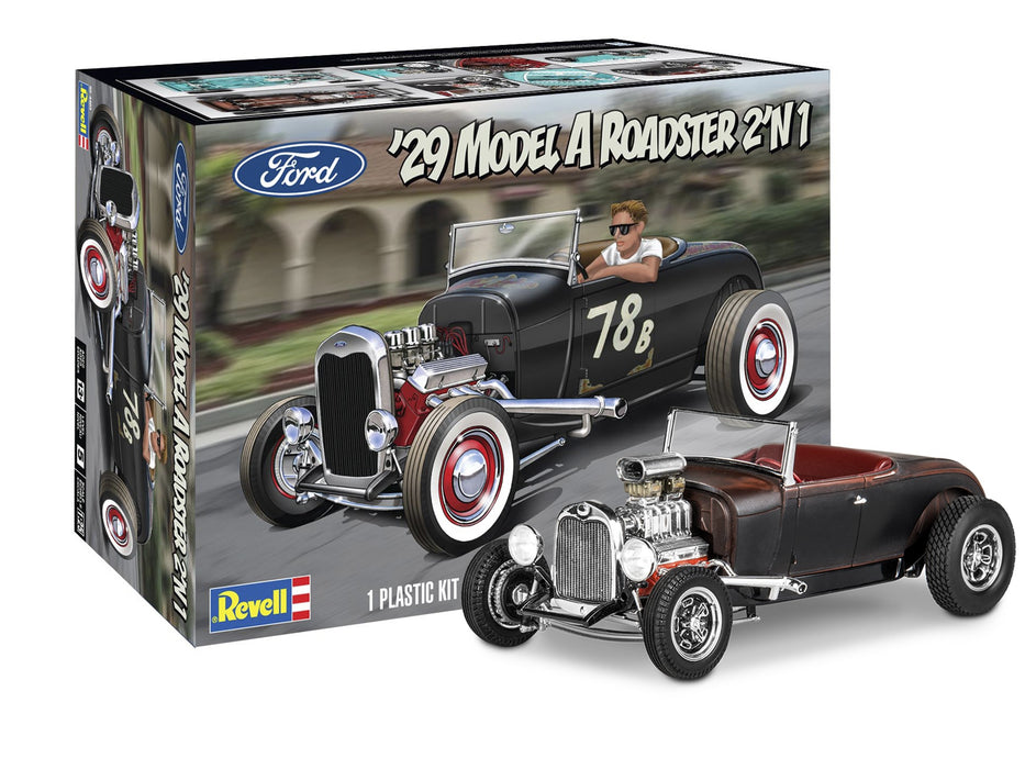 Revell 1929 Model A Roadster 2'N1 - 1/25 Scale Model Kit