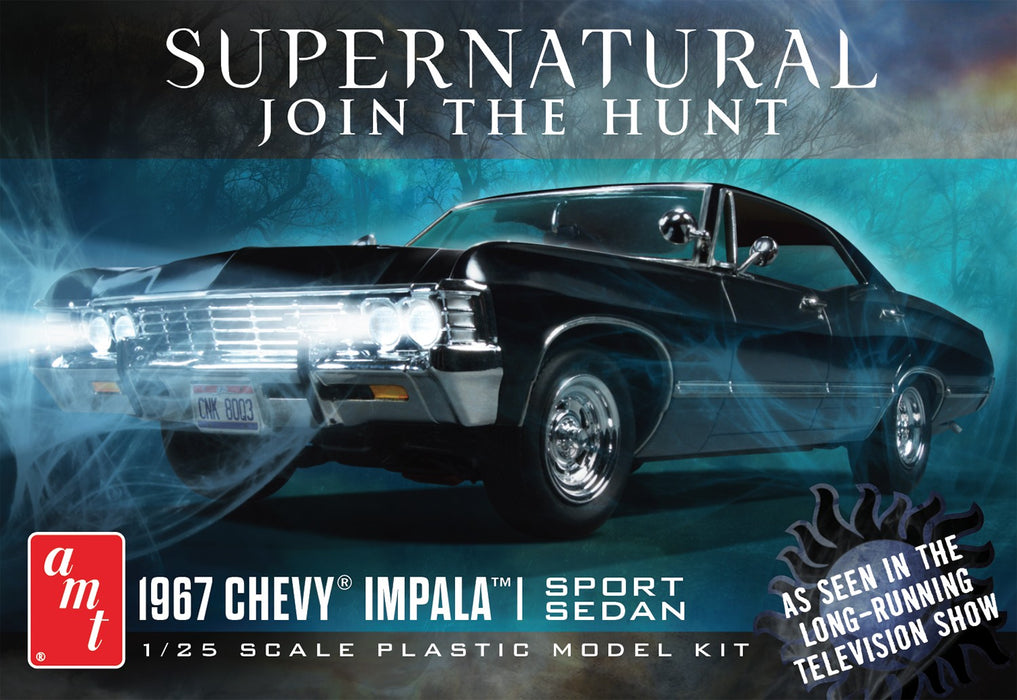 AMT Supernatural 1967 Chevy Impala Car 4-Door - 1/25 Scale Model Kit