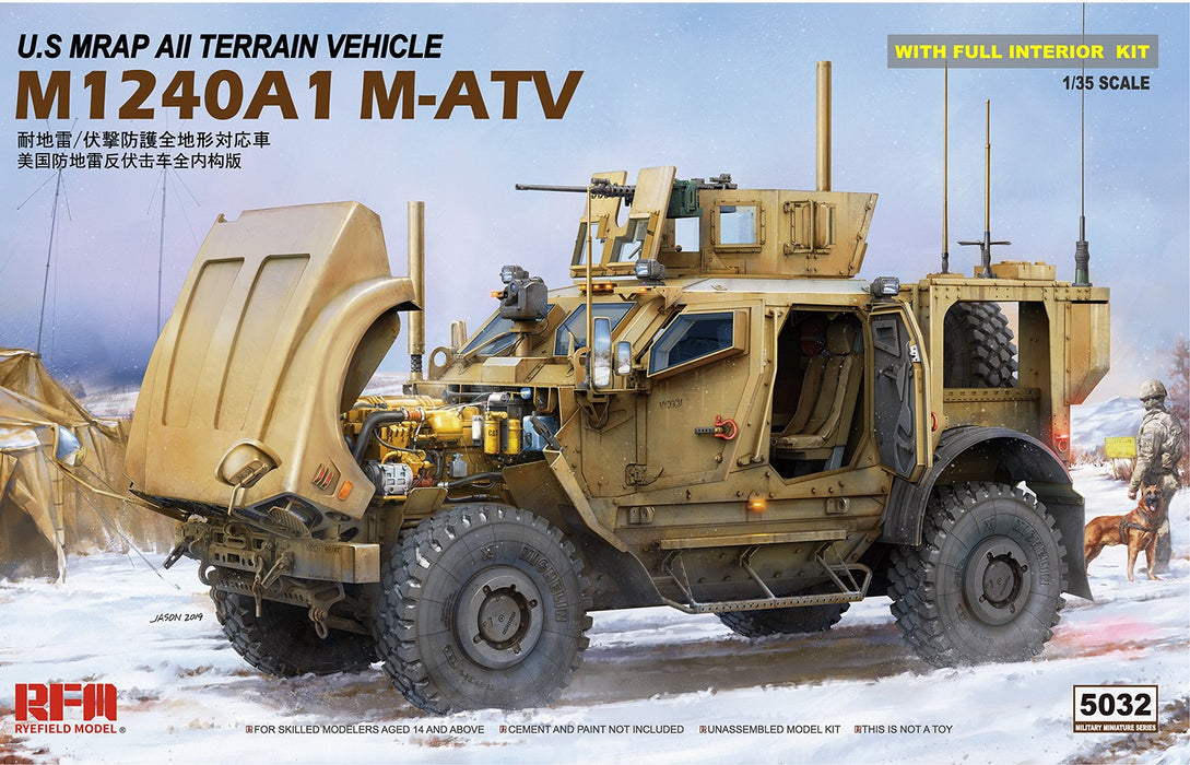 RFM U.S. MRAP All Terrain Vehicle M1240A1 M-ATV - 1/35 Scale Model Kit