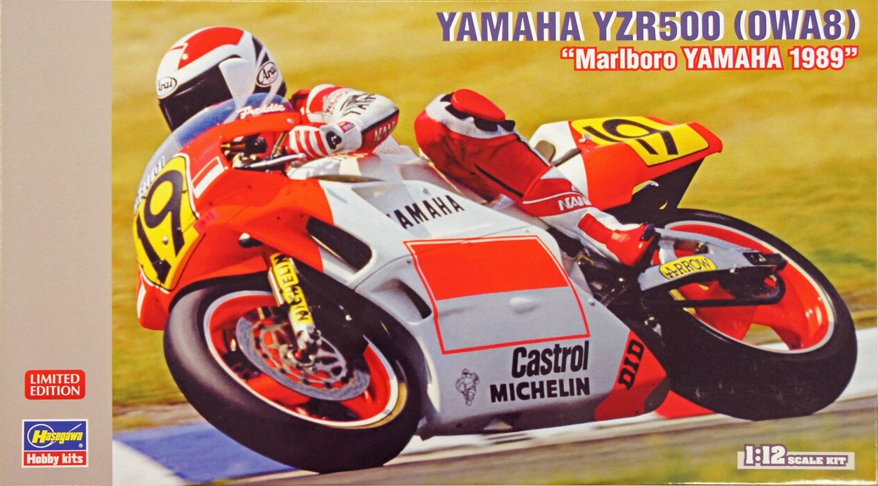 Hasegawa Yamaha YZR500 (0WA8) Marlboro 1989 LTD - 1/12 Scale Model Kit