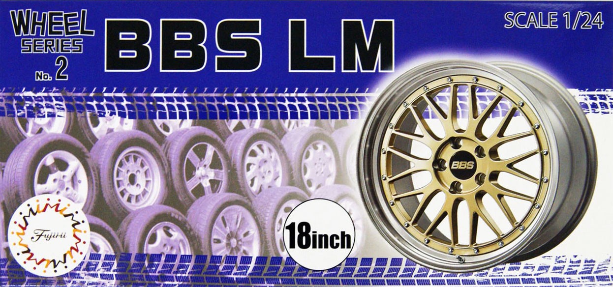 Fujimi BBS LM 18" Tire & Wheel set - 1/24 Scale