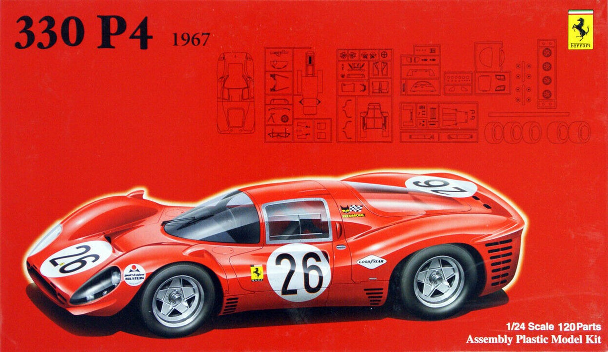 Fujimi 1967 Ferrari 330P4 - 1/24 Scale Model Kit