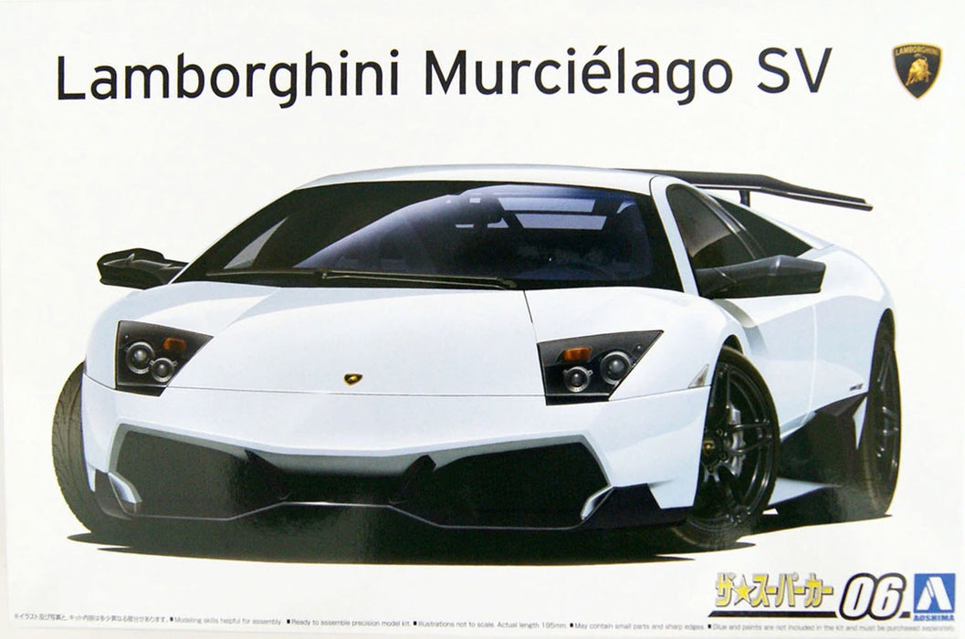 Aoshima Lamborghini Murcielago LP670-4 SV - 1/24 Scale Model Kit