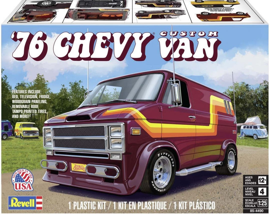 Revell 1976 Chevy Custom Van - 1/25 Scale Model Kit