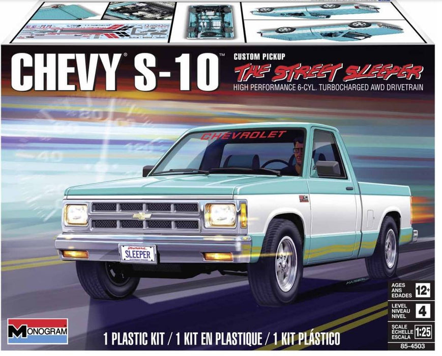 Revell 1993 Chevy S10 Custom Pickup Truck - 1/25 Scale Model Kit