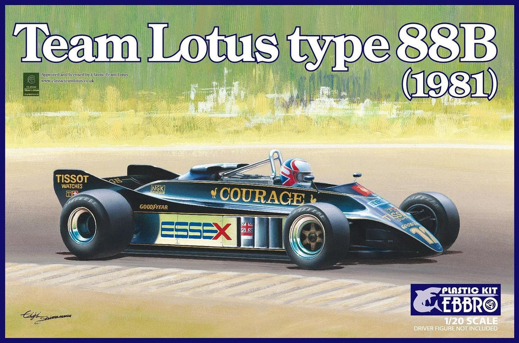 EBBRO Lotus Type  88B 1981 - 1/20 Scale Model kit