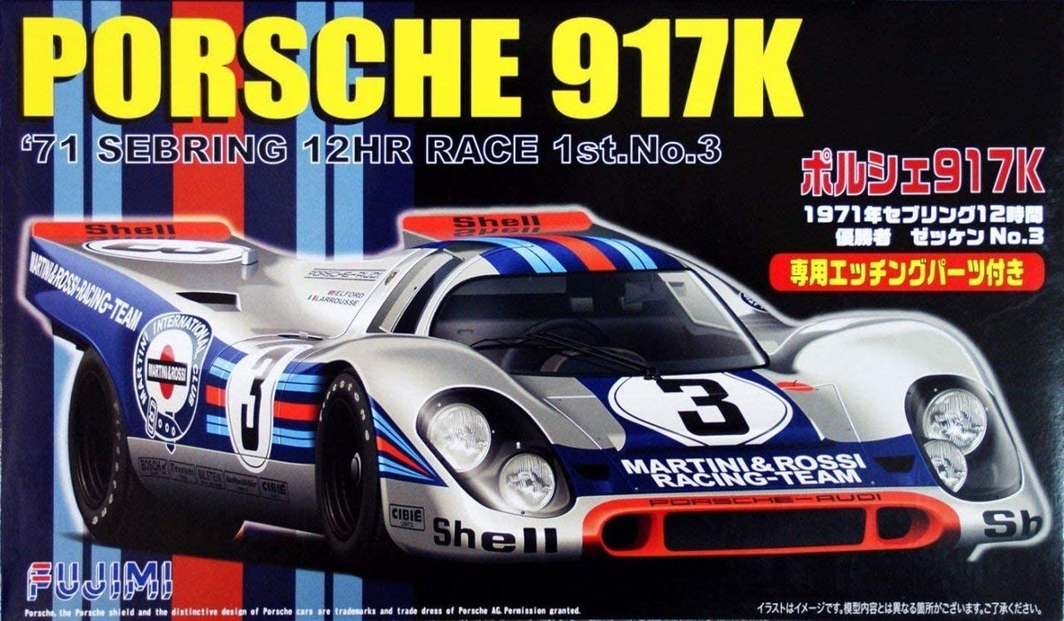 Fujimi RS-84 Porsche 917K 1971 Sebring 12HR Race - 1/24 Scale Model Kits