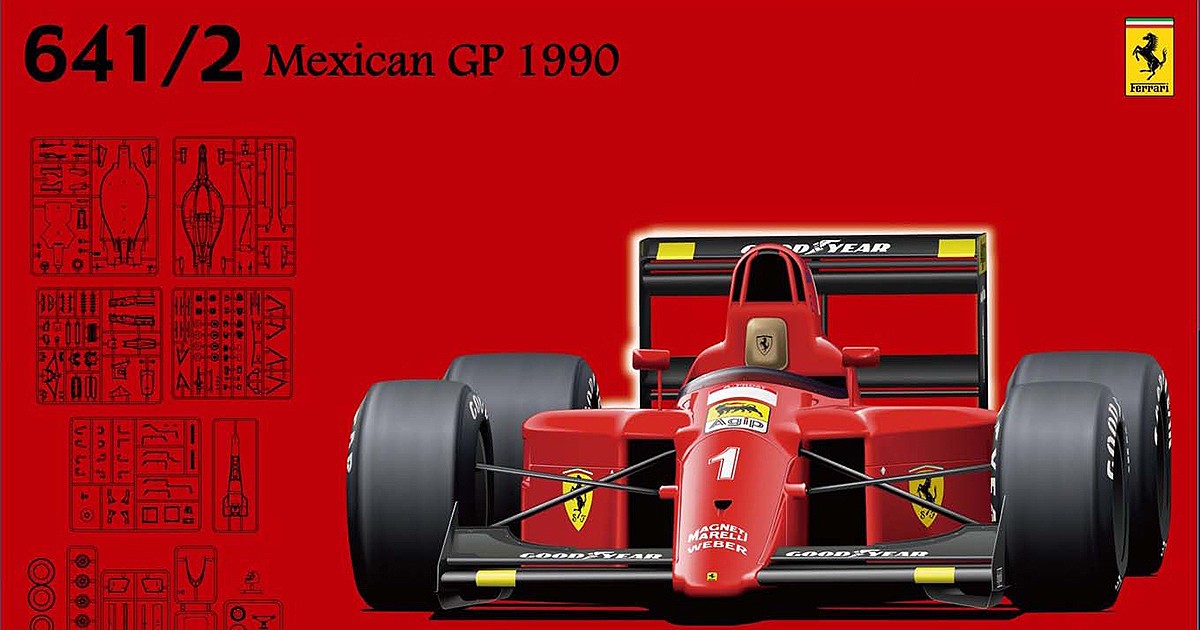 Fujimi Ferrari 641/2 Mexican GP - 1/20 Scale Model Kit