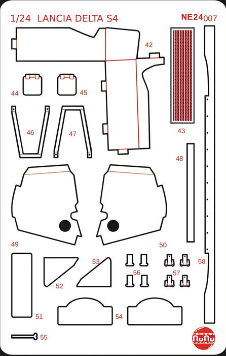 Platz NuNu Lancia Delta S4 Detail-up Parts