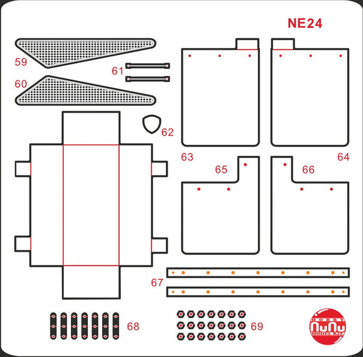 Platz NuNu Lancia Delta S4 Detail-up Parts