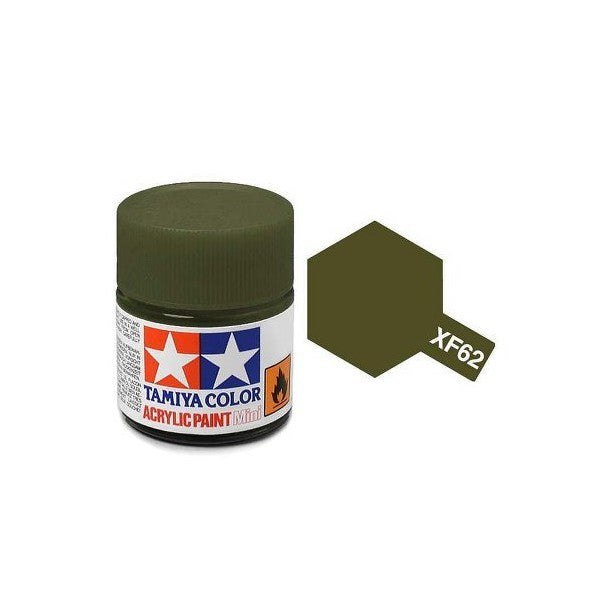 Tamiya Acrylic Mini XF-62 Olive Drab - 10ml Jar