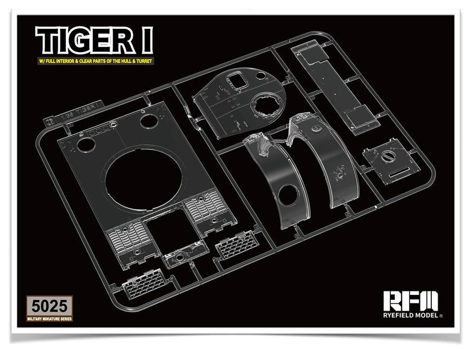 RFM Tiger I Early w/ Full Interior & Clear Parts - 1/35 Scale Model Kit