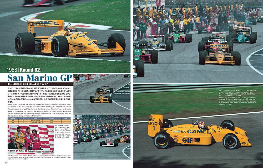 MFH Racing Pictorial Series by HIRO No.10 Lotus 99T & 100T 1987-88