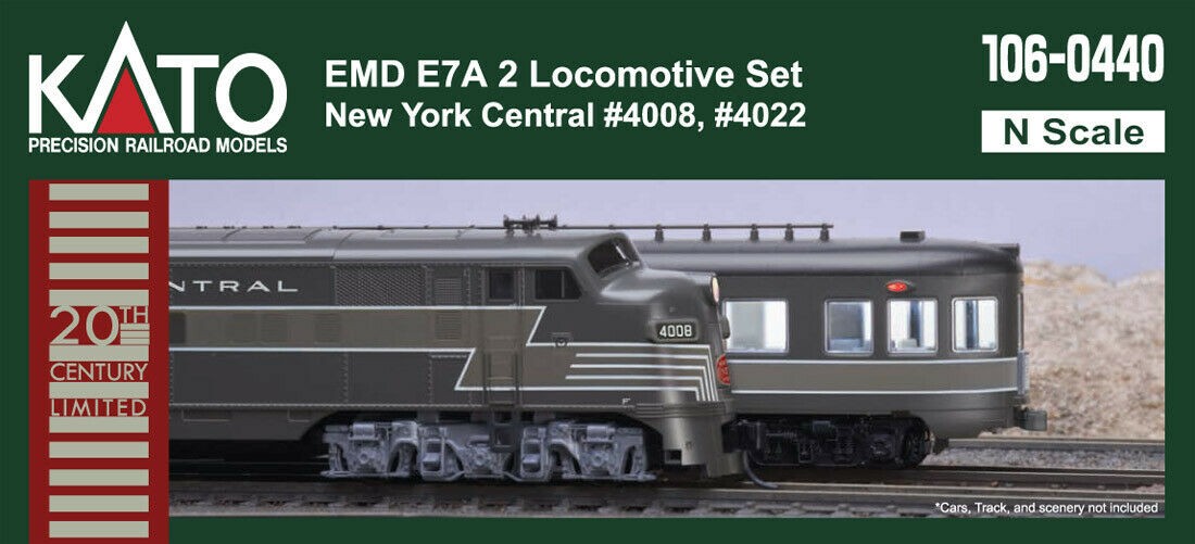 N Scale E7A New York Central 2 Locomotive Set