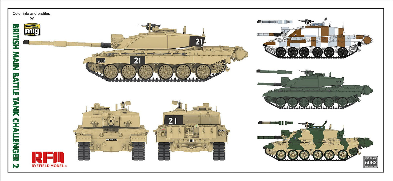 RFM Challenger 2 British Main Battle Tank - 1/35 Scale Model Kit