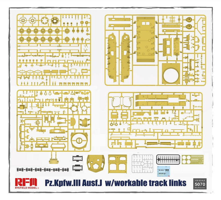 RFM Pz.Kpfw.III Ausf.J - 1/35 Scale Model Kit