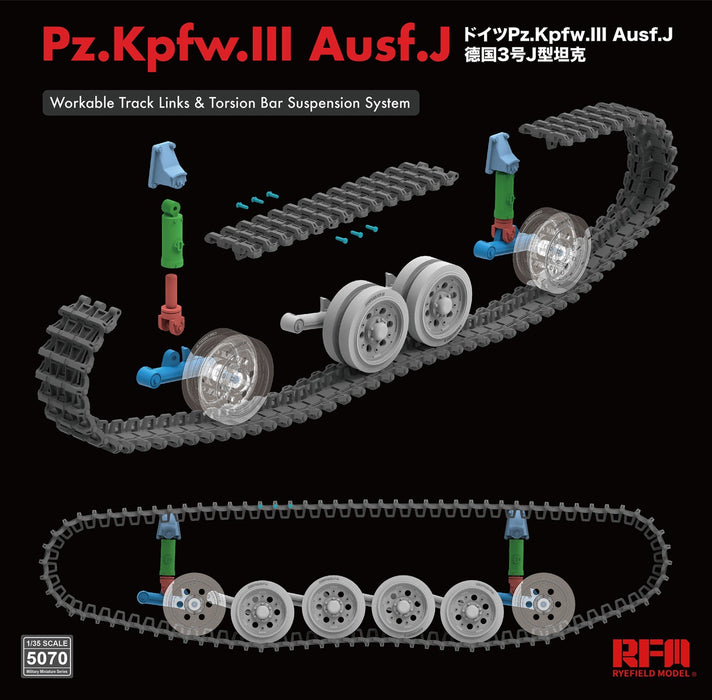 RFM Pz.Kpfw.III Ausf.J - 1/35 Scale Model Kit