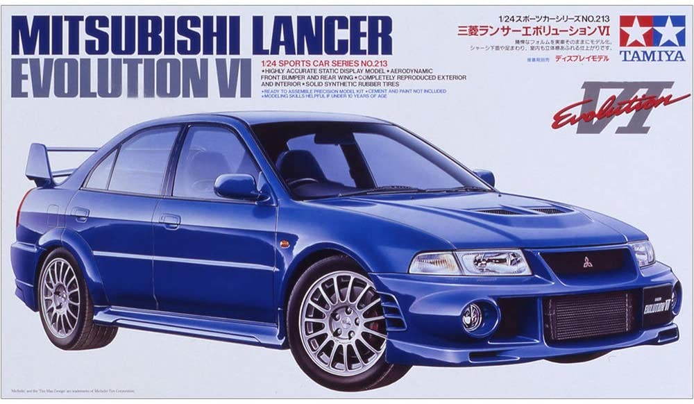 Tamiya Mitsubishi Lancer Evolution Vi - 1/24 Scale Model Kit