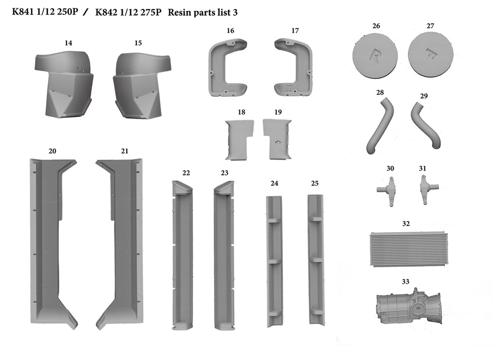 1/12 Scale Model Kit: Ferrari 250P & 275P Full Detail - Le Mans Champions