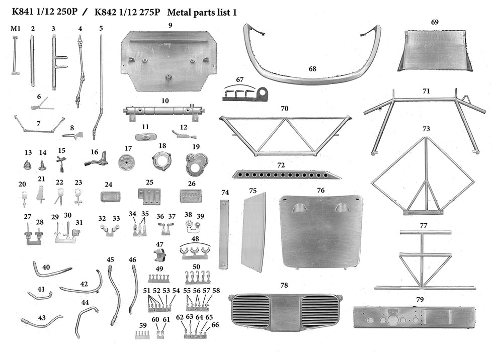 1/12 Scale Model Kit: Ferrari 250P & 275P Full Detail - Le Mans Champions