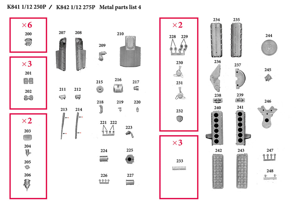 1/12 Scale Model Kit: Ferrari 250P & 275P Full Detail - Le Mans Champions