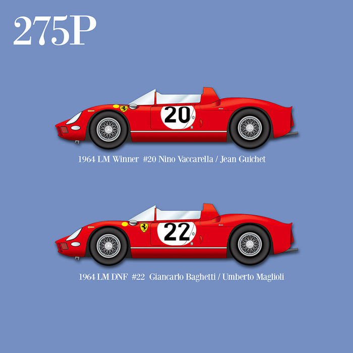 1/12 Scale Model Kit: Ferrari 250P & 275P Full Detail - Le Mans Champions