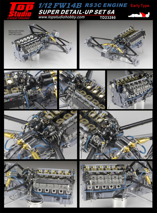 Top Studio 1/12 FW14B Super Detail-up Set 6A - Engine RS3C (Early Type)