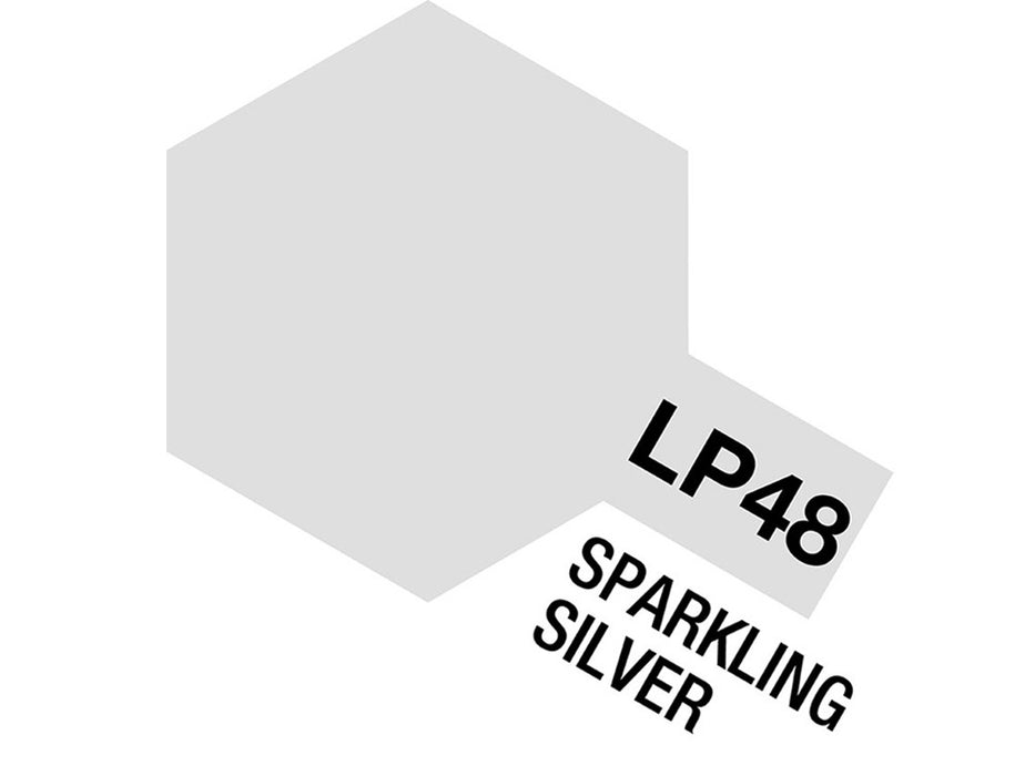 Tamiya Lacquer LP-48 Sparkling Silver - 10ml Jar