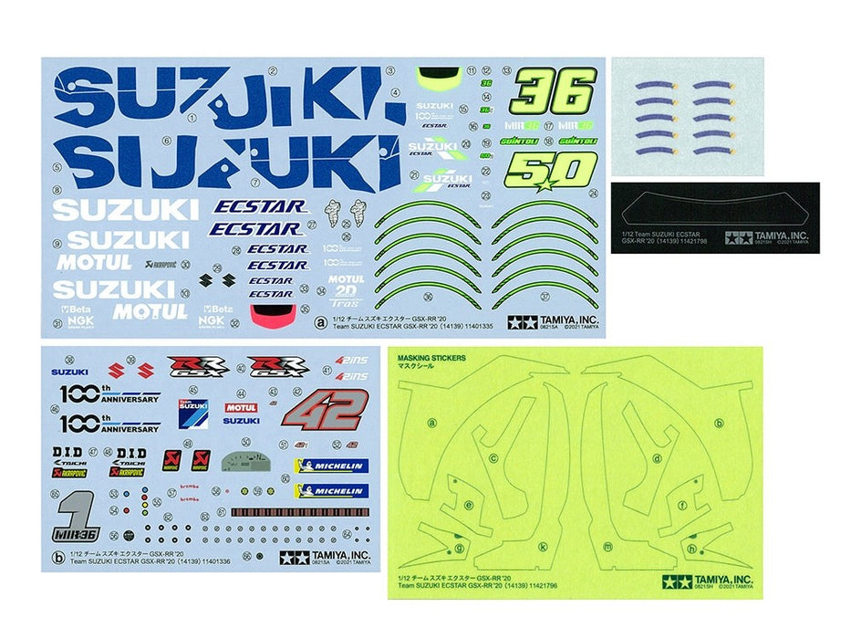 Team Suzuki Ecstar Gsx-Rr '20 1:12 scale model kit