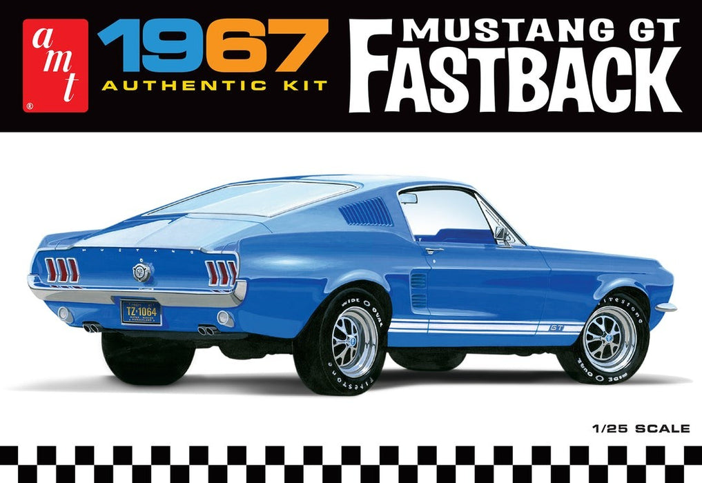 AMT 1967 Ford Mustang GT Fastback - 1/25 Scale Model Kit