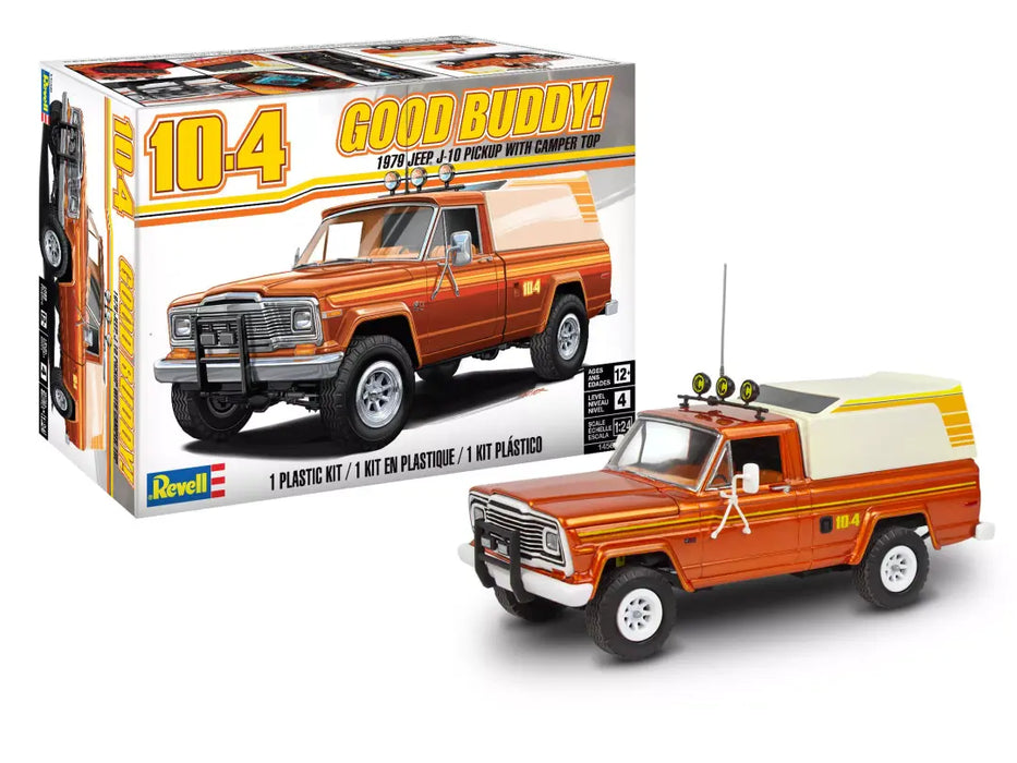 1/24 1979 Jeep J-10 Pickup with Camper Top -  1/25 Scale Model Kit