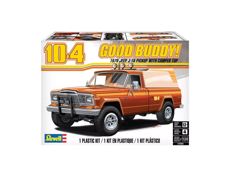 1/24 1979 Jeep J-10 Pickup with Camper Top -  1/25 Scale Model Kit