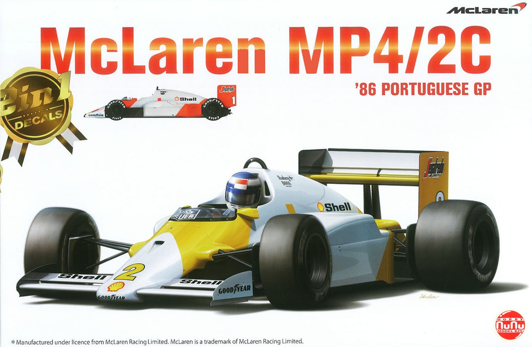 Platz NuNu McLaren MP4 / 2C '86 Portugal GP - 1/20 Scale Model Kit