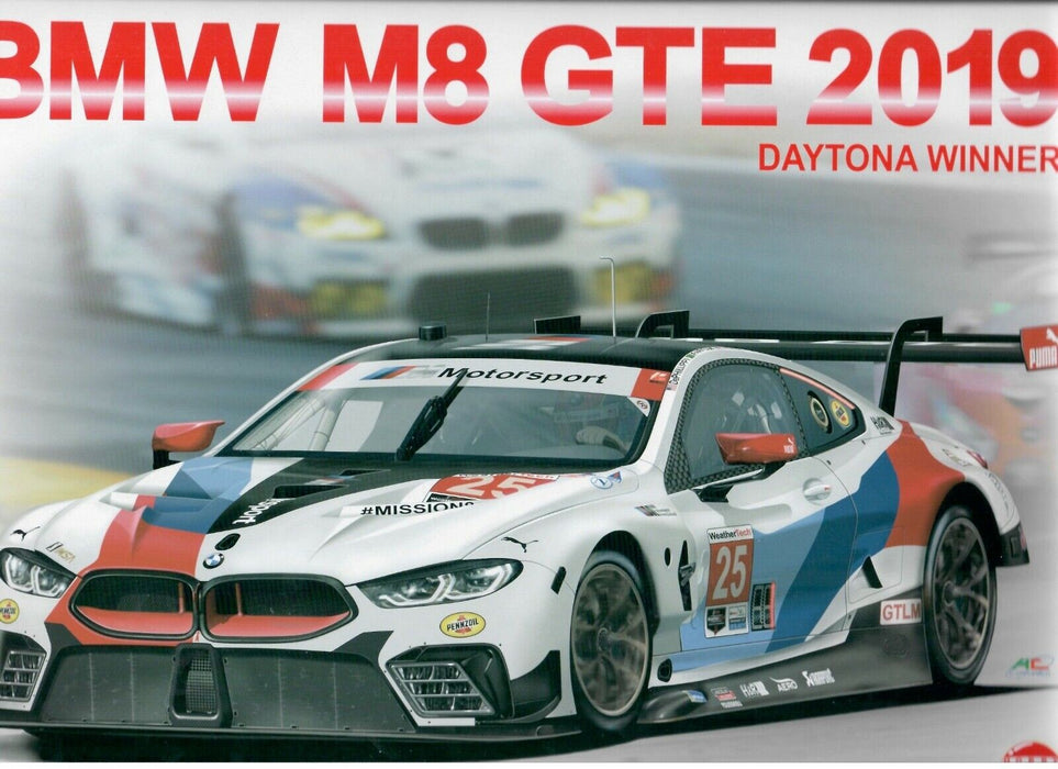 Platz NuNu BMW M8 GTE 2019 Daytona Winner Race Car - 1/24 Scale Model Kit