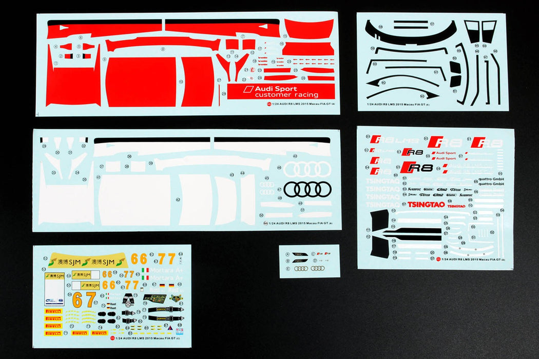 Platz NuNu Audi R8 LMS 2015 MACAU FIA GT - 1/24 Scale Model Kit