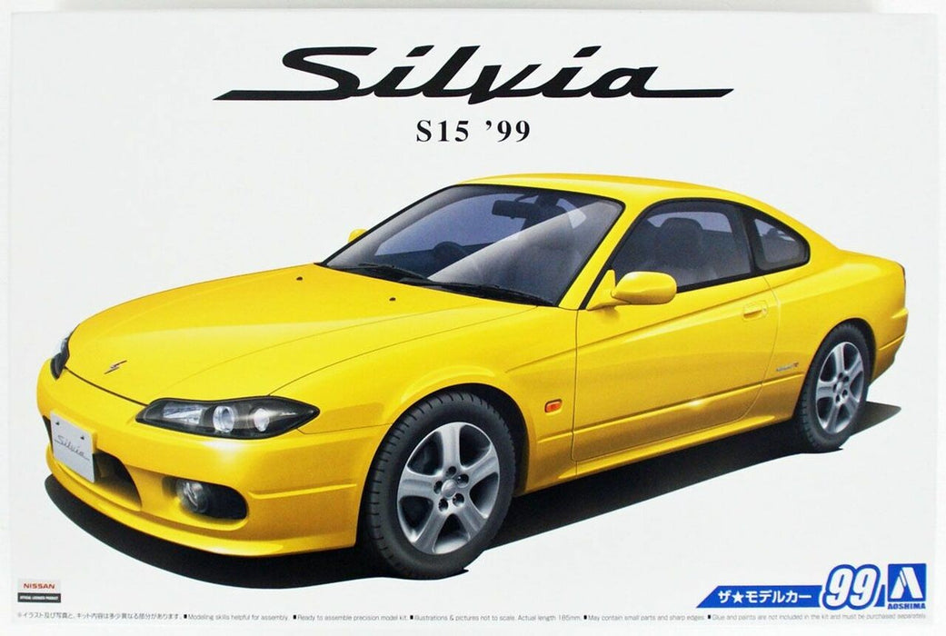 Aoshima The Model Car Nissan S15 Silvia Spec.R '99 - 1/24 Scale Model Kit