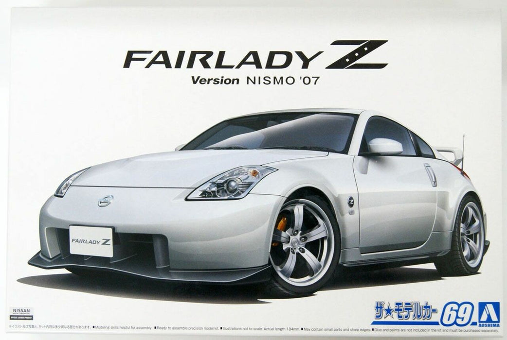 Aoshima The Model Car Nissan Z33 Fairlady Z Version Nismo '07 - 1/24 Scale Model Kit