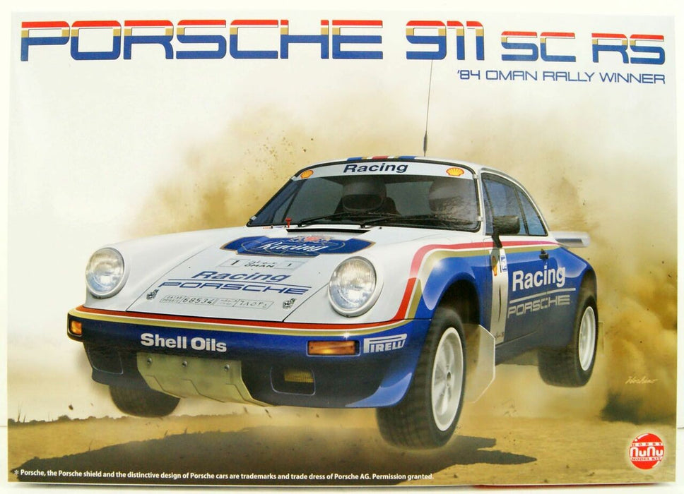 Platz NuNu Racing Series Porsche 911 SC/RS 1984 Oman Rally Winner - 1/24 Scale Model Kit