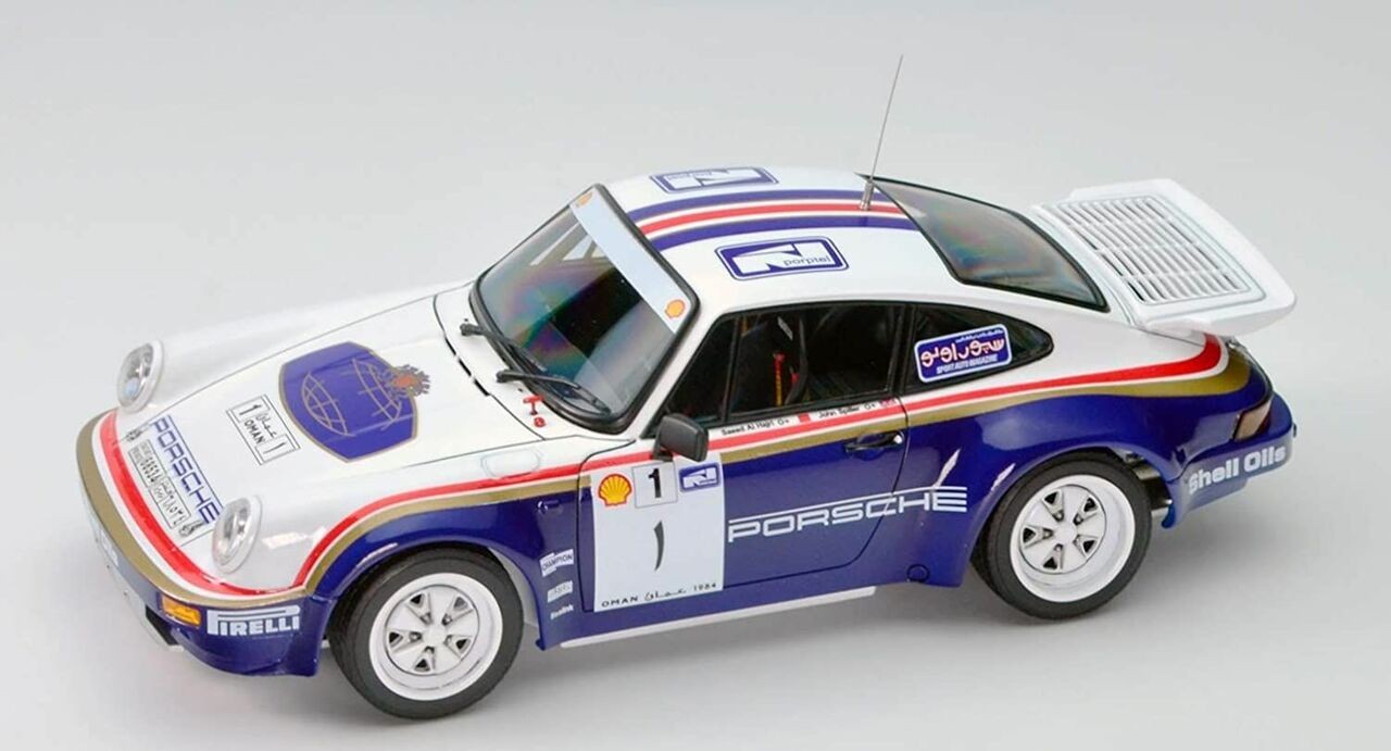 Platz NuNu Racing Series Porsche 911 SC/RS 1984 Oman Rally Winner - 1/24 Scale Model Kit