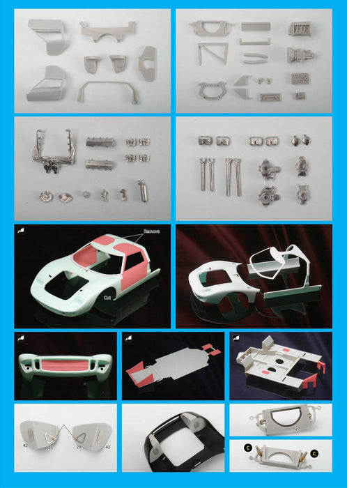 KA Models 1/24 GT40 Mk.I Detail-up DX PACK