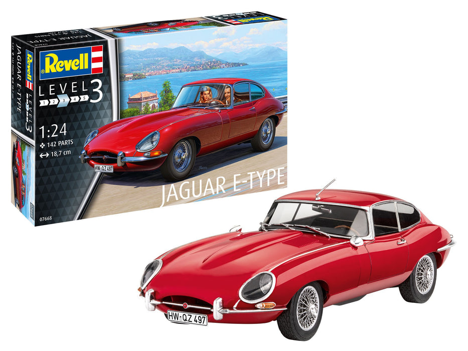 Revell of Germany Jaguar E Type (Coupe)  - 1/25 Scale Model Kit