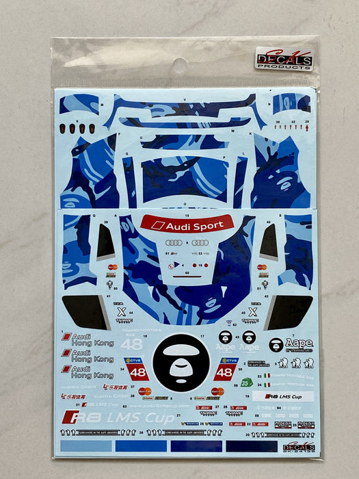 S.K. Decals Audi R8 LMS Cup Sepang 2016 AAPE Phoenix Racing Asia Decals (NuNu) - 1/24 Scale