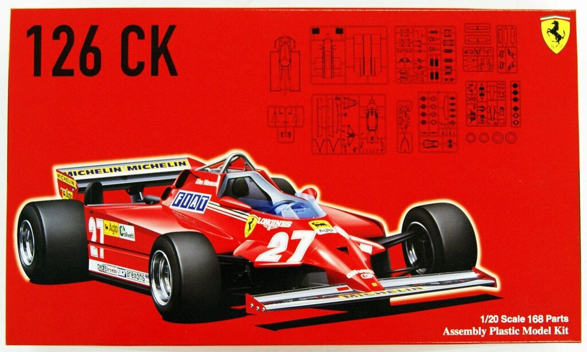 Fujimi GP04 F1 Ferrari 126CK Spain/ Canada GP - 1/20 Scale Model Kit