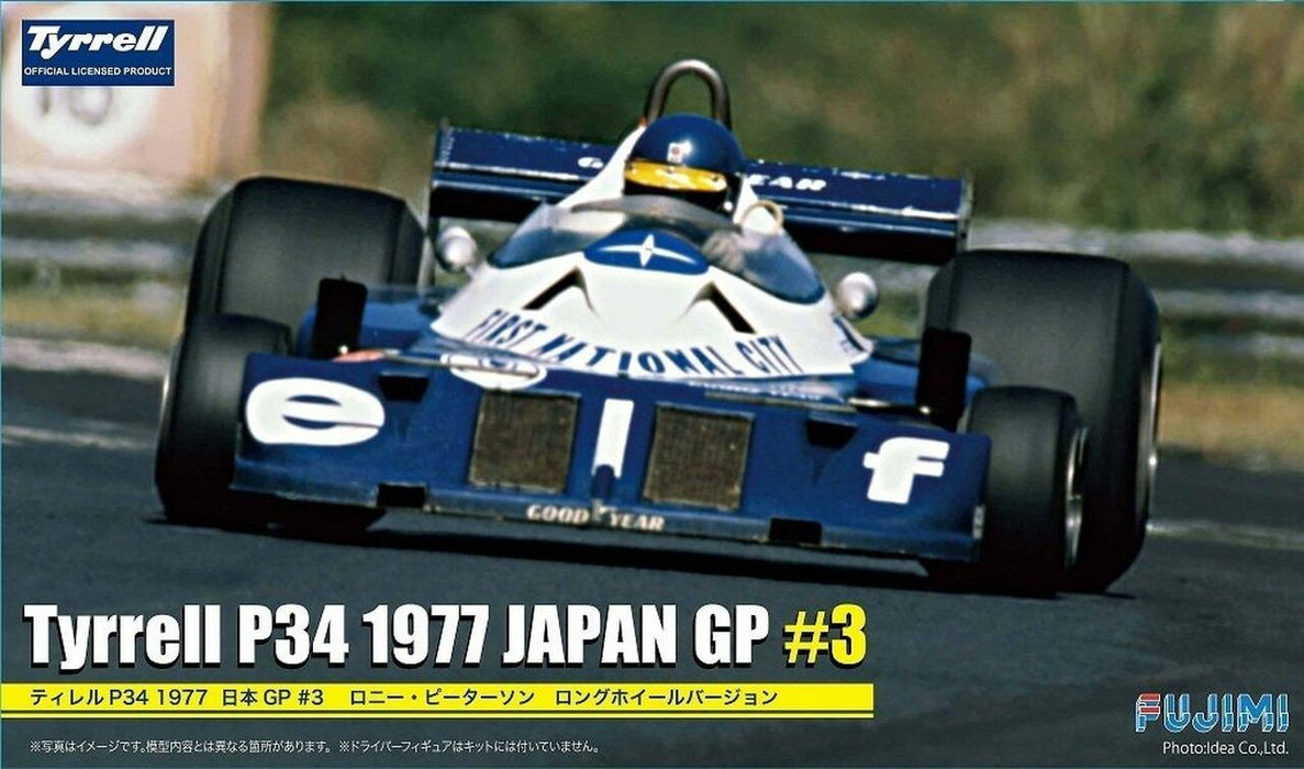 Fujimi Grand Prix 1/20 Tyrrell P34 1977 Japan GP  No. 3 Long Wheel - 1/20 Scale Model Kit