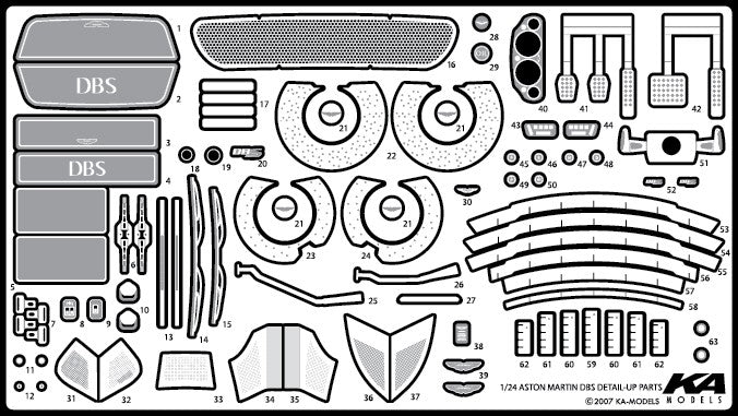 KA Models 1/24 DBS Photo Etched Parts