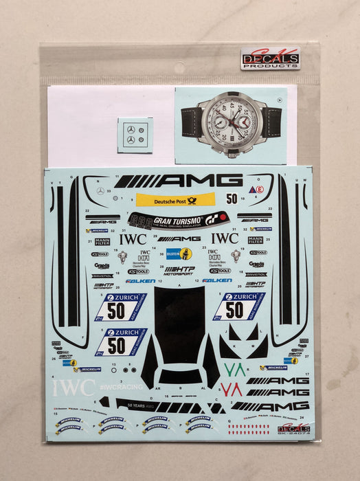 S.K. Decals Mercedes-AMG GT3 IWC Watch No.50 Decals  - 1/24 Scale