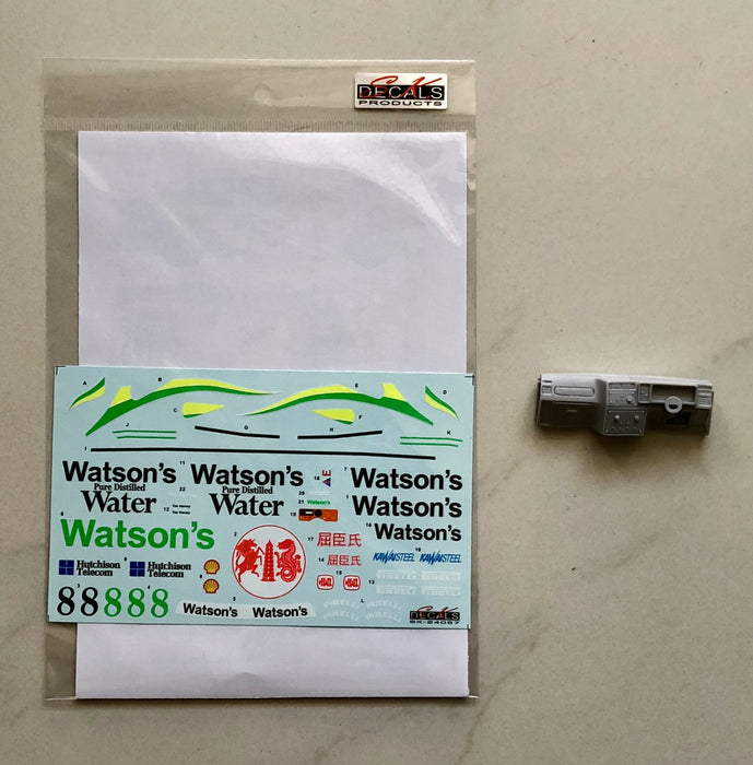 S.K. Decals Ford Sierra RS500 Macau Guia 89 Watson's Decals (Tamiya) c/w Resin Dash - 1/24 Scale