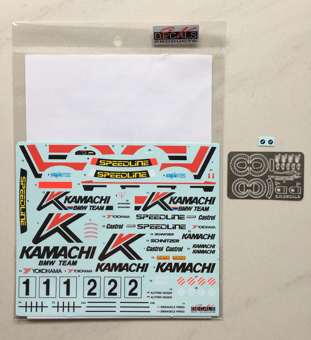 S.K. Decals BMW M3 E30 Macau Guia 89 Kamachi - 1/24 Scale