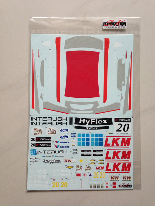 S.K. Decals Chevrolet Cruze WTCC 12 Macau GP #20  - 1/24 Scale